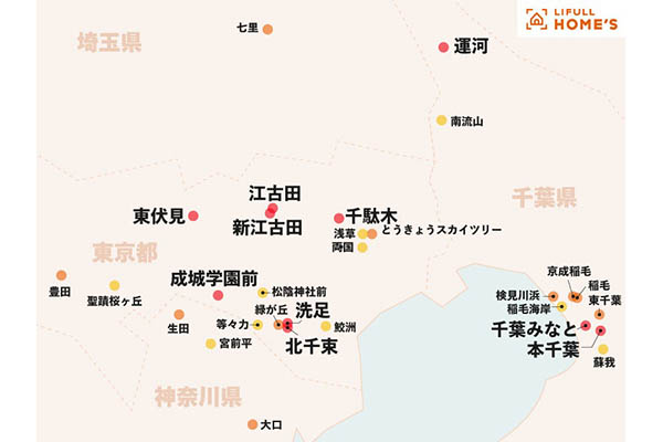 家を「借りるより買ったほうが安い」首都圏の駅はどこ？トップ10