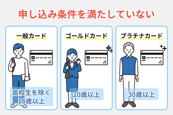 申し込み条件を満たしていない