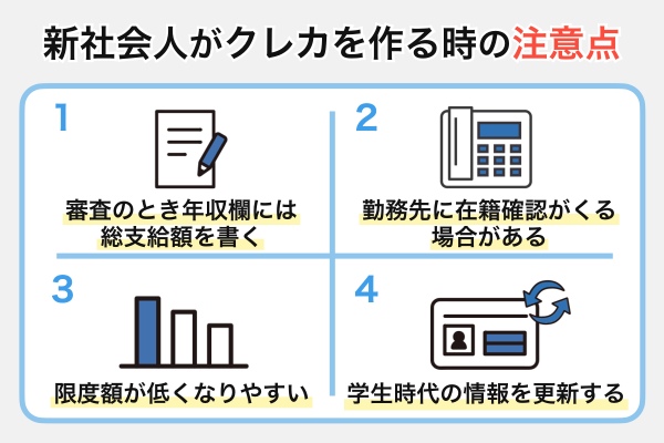 新社会人がクレカを作る時の注意点
