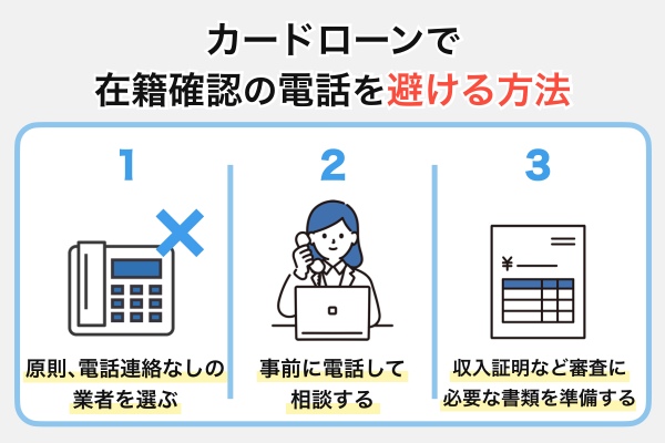 カードローンで在籍確認の電話を避ける方法