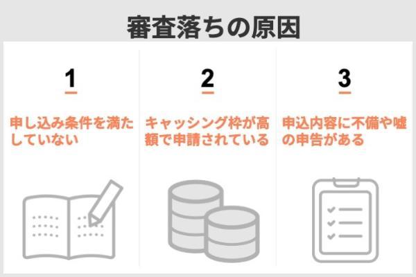 審査落ちの原因