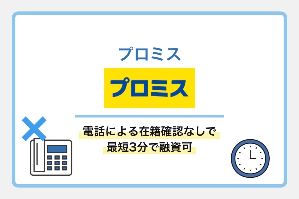 プロミスは事前の承諾なしに連絡した実績がゼロと公表している