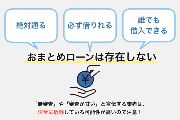 絶対通る・必ず借りれるおまとめローンは存在しない