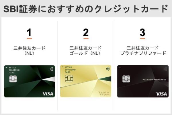 SBI証券におすすめのクレジットカード